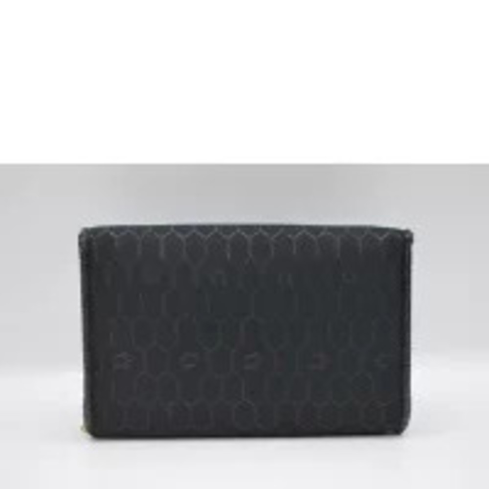 Dior Honeycomb Bag AB Chain Canvas Shoulder Christian Black